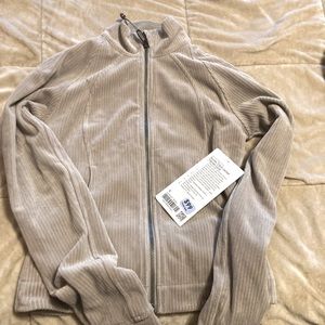 Lululemon Velvet Cord Scuba Track Jacket